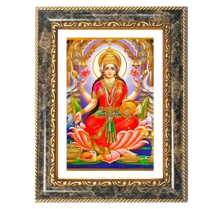 Lakshmi Decorative Photo Frame With White Mount | Premium Wall & Tabletop Picture Frame | Home, Office & Temple Decoration | 10x14 Inch (Pack Of 1) (F32424)