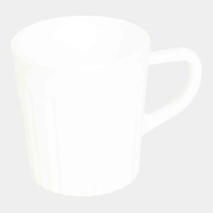 Hitech Sales 230 ml Opalware Mug White | Microwave Safe Ceramic Cup | Ideal for Daily Use