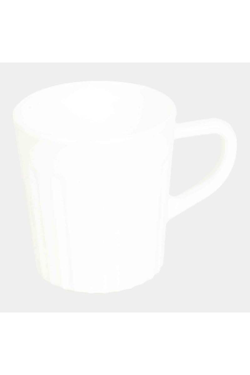 Hitech Sales 230 ml Opalware Mug White | Microwave Safe Ceramic Cup | Ideal for Daily Use