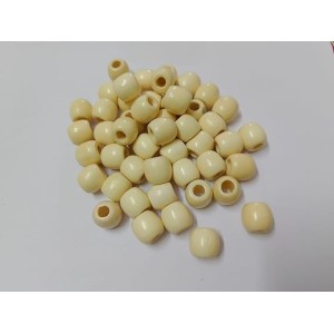 HiTechMArt 100pcs Wooden Beads – 12mm Round Loose Wood Beads for DIY Jewelry Making, Craft Projects, Hair Braiding & Decorations – Smooth Polished Finish (Natural Cream) HiTechMArt 100pcs Wooden Beads – 12mm Round Loose Wood Beads for DIY Jewelry Making, Craft Projects, Hair Braiding & Decorations – Smooth Polished Finish (Natural Cream)