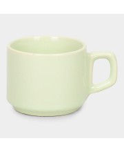 Hitech Sales 120 ml Stoneware Mug Light Green | Microwave Safe Ceramic Cup | Ideal for Daily Use