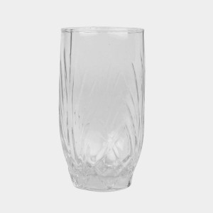 Hitech Sales White Glass Tumbler Set - 6 Tumblers, 280ml, Sleek & Modern Design