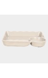 Melamine Snack Plate, Bowl Partition - (M1339)
