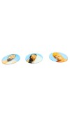 Sri Ramakrishna, Sarada Maa & Swami Vivekananda Photo Fridge Magnet | Round Spiritual Magnet for Home & Office