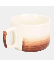 Hitech Sales 100 ml Stoneware Cup White & Brown | Microwave Safe Ceramic Cup | Ideal for Daily Use Hitech Sales 100 ml Stoneware Cup White & Brown | Microwave Safe Ceramic Cup | Ideal for Daily Use