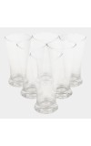 Hitech Sales White Glass Tumbler Set - 6 Tumblers, 300ml, Premium Drinking Glasses