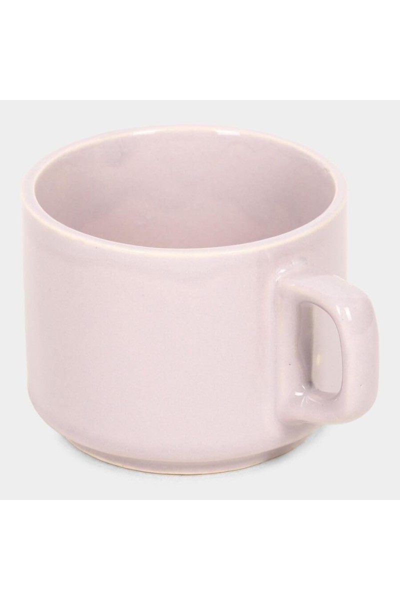Hitech Sales 150 ml Stoneware Mug White | Microwave Safe Ceramic Cup | Ideal for Daily Use