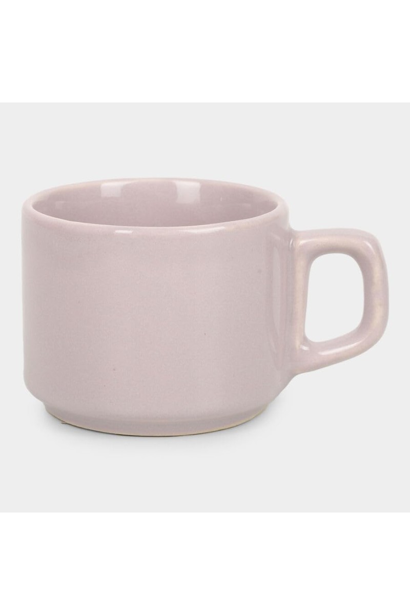 Hitech Sales 120 ml Stoneware Mug Levender | Microwave Safe Ceramic Cup | Ideal for Daily Use