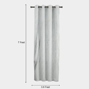 Home Beautiful 7ft. Light Grey Microfiber Door Curtain - (M2910) Home Beautiful 7ft. Light Grey Microfiber Door Curtain - (M2910)