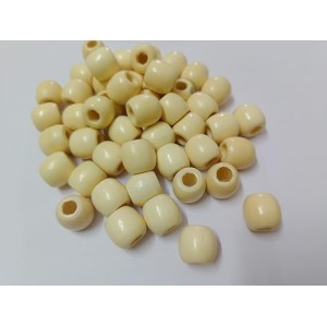 HiTechMArt 100pcs Wooden Beads – 12mm Round Loose Wood Beads for DIY Jewelry Making, Craft Projects, Hair Braiding & Decorations – Smooth Polished Finish (Natural Cream) HiTechMArt 100pcs Wooden Beads – 12mm Round Loose Wood Beads for DIY Jewelry Making, Craft Projects, Hair Braiding & Decorations – Smooth Polished Finish (Natural Cream)
