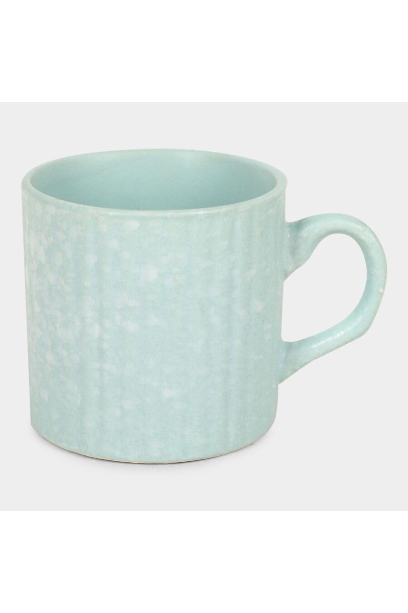 Hitech Sales 150 ml Stoneware Mug Blue | Microwave Safe Ceramic Cup | Ideal for Daily Use