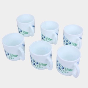Hitech Sales 180 ml Opalware Cup Set of 6 White | Durable & Microwave Safe | Set for Tea/Coffee Elegant Design Hitech Sales 180 ml Opalware Cup Set of 6 White | Durable & Microwave Safe | Set for Tea/Coffee Elegant Design