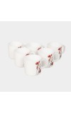 Hitech Sales 180 ml Opalware Mug Set of 6 Multicolor | Durable & Microwave Safe | Set for Tea/Coffee