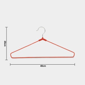Steel Cloth Hanger Set of 6 40 X 20 cm (Pack of 6)