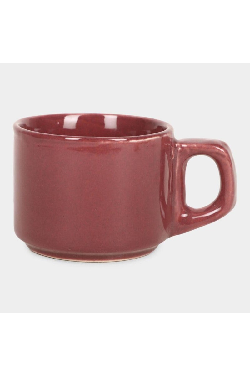 Hitech Sales 100 ml Stoneware Cup Brown | Microwave Safe Ceramic Cup | Ideal for Daily Use