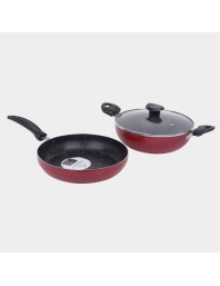 1 L Frypan, 1.5 L Kadhai Non-Stick Cook & Serveware - (M1413)