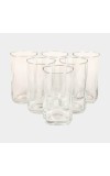 Hitech Sales White Glass Tumbler Set - 6 Tumblers, 290ml, Durable & Stylish