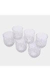Hitech Sales White Glass Tumbler Set - 6 Tumblers, 290ml, Stylish & Sturdy