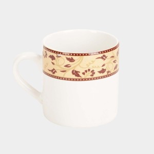 Hitech Sales 120 ml Stoneware Cup Set of 6 White | Durable & Microwave Safe | Set for Tea/Coffee Elegant Design Hitech Sales 120 ml Stoneware Cup Set of 6 White | Durable & Microwave Safe | Set for Tea/Coffee Elegant Design