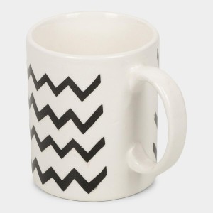 Hitech Sales 320 ml Stoneware Mug White | Microwave Safe Ceramic Cup | Ideal for Daily Use