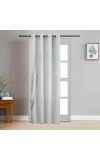 Home Beautiful 7ft. Light Grey Microfiber Door Curtain - (M2910)