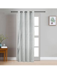 Home Beautiful 7ft. Light Grey Microfiber Door Curtain - (M2910)