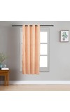 Home Beautiful 5ft. Rust Embossed Eyelet Window Curtains - (M2918)