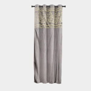 Home Beautiful 5 ft. Dark Grey Polyester Curtain - (M2773)