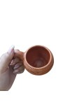 Handcrafted Clay Tea Cup Natural Terracotta Mug Eco-Friendly Pottery Hand Made Kulhad (Set of 4)