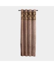 Home Beautiful 7 ft. Brown Polyester Curtain - (M2828)