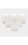 Hitech Sales Chic White Glass Tumbler Set - 6 Tumblers, 310ml, Stylish & Functional