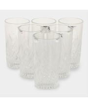Hitech Sales Versatile White Glass Tumbler Set - 6 Tumblers, 255ml, Durable for Everyday Use