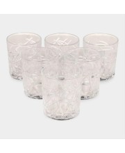 Hitech Sales White Glass Tumbler Set - 6 Tumblers, 325ml, Elegant Drinkware for Every Occasion