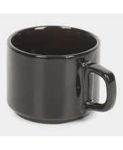 Hitech Sales 120 ml Stoneware Mug Black | Microwave Safe Ceramic Cup | Ideal for Daily Use