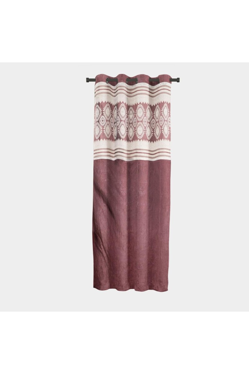 Home Beautiful 5 ft. Wine Polyester Curtain - (M2829)