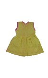 Cotton Sleeveless Baby Girl Frock for 0-9 Months – Soft & Comfortable Dress for Newborns & Infants (2, Light Yellow)