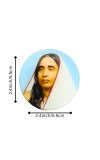 Sri Ramakrishna, Sarada Maa & Swami Vivekananda Photo Fridge Magnet | Round Spiritual Magnet for Home & Office