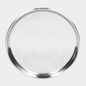 Steel Dinner Set 30 Pcs Bowl: 3.5 X 9 cm, Dish Bowl: 2 X 10 cm, Glass: 11 X 7 cm, Plate: 26 cm Dia., Spoon: 16 X 3.5 cm, 6 Bowls, 6 Dish Bowls, 6 Glasss, 6 Plates, 6 Spoons