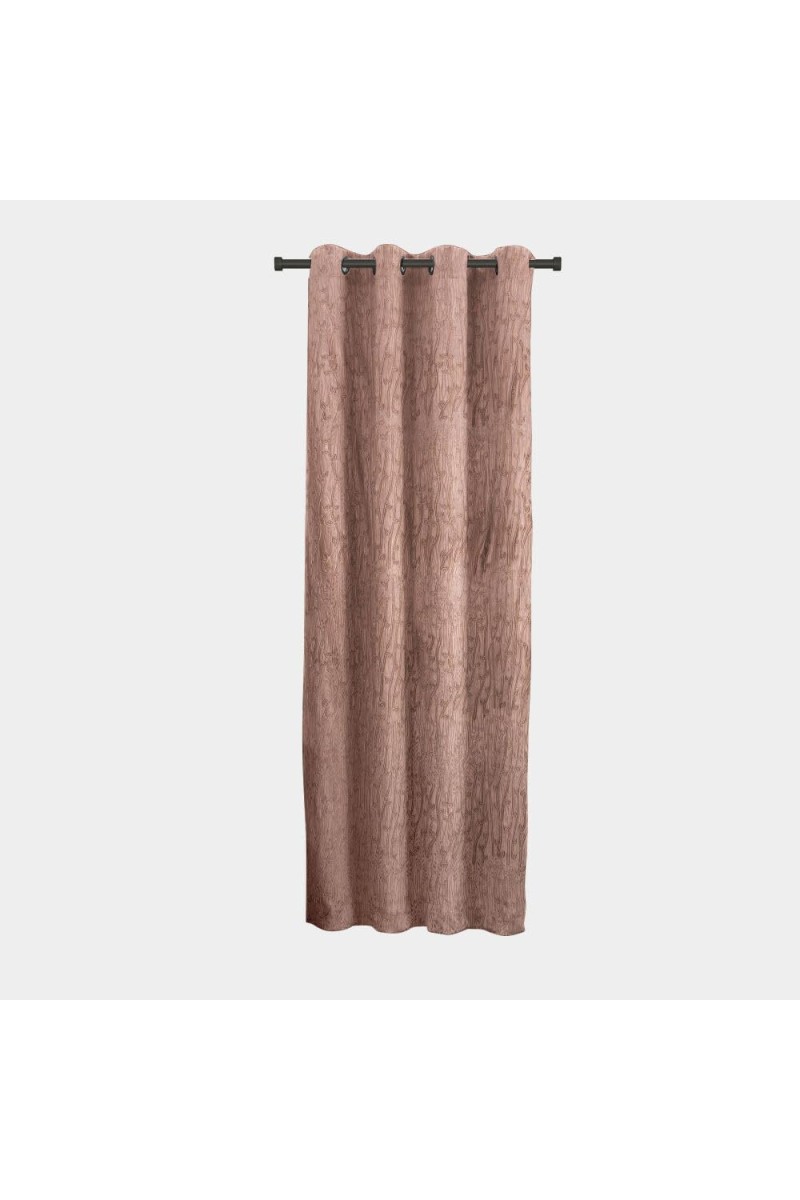 Home Beautiful 7 ft. Brown Polyester Curtain - (M2838)