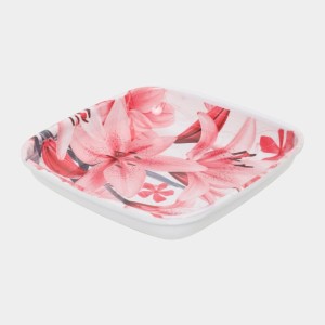 Melamine Snack Plate Set of 4 - (M1353) Melamine Snack Plate Set of 4 - (M1353)