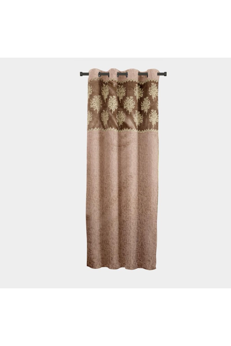 Home Beautiful 5 ft. Brown Polyester Curtain - (M2830)