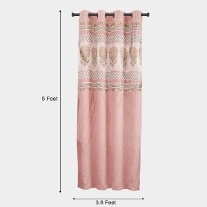 Home Beautiful 5ft. Soft Dusty Rose Pink Jacquard Eyelet Curtains - (M2937) Home Beautiful 5ft. Soft Dusty Rose Pink Jacquard Eyelet Curtains - (M2937)
