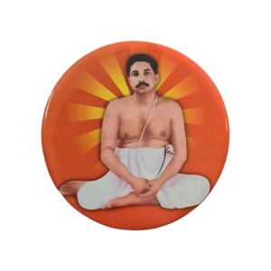 Stainless Steel Round Anukul Thakur Fridge Magnet | Devotional & Decorative Refrigerator Magnet for Home & Office | Pack of 1 Stainless Steel Round Anukul Thakur Fridge Magnet | Devotional & Decorative Refrigerator Magnet for Home & Office | Pack of 1