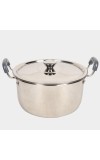 4.5 L Steel Cooking Pot 25 X 12.5 cm, 1Lid, 1Pot
