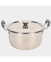4.5 L Steel Cooking Pot 25 X 12.5 cm, 1Lid, 1Pot
