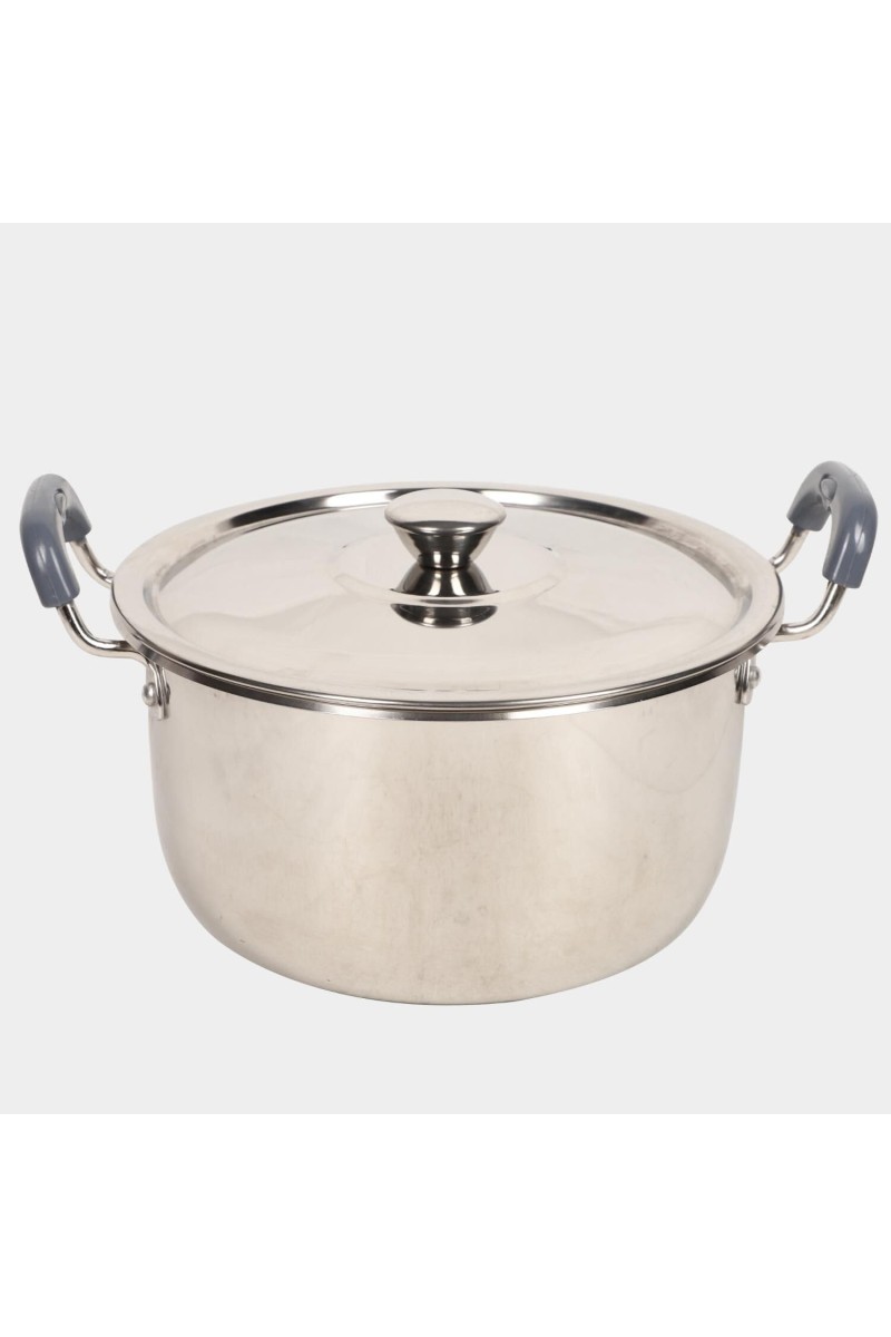 4.5 L Steel Cooking Pot 25 X 12.5 cm, 1Lid, 1Pot