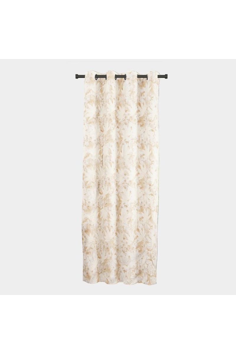 Home Beautiful 5 ft. Beige Polyester Curtain - (M2832)