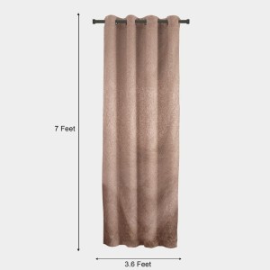 Home Beautiful 7ft. Pink Polyester Curtain - (M2726)