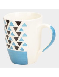 Hitech Sales 300 ml Stoneware Mug Shade May Vary | Microwave Safe Ceramic Cup | Ideal for Daily Use