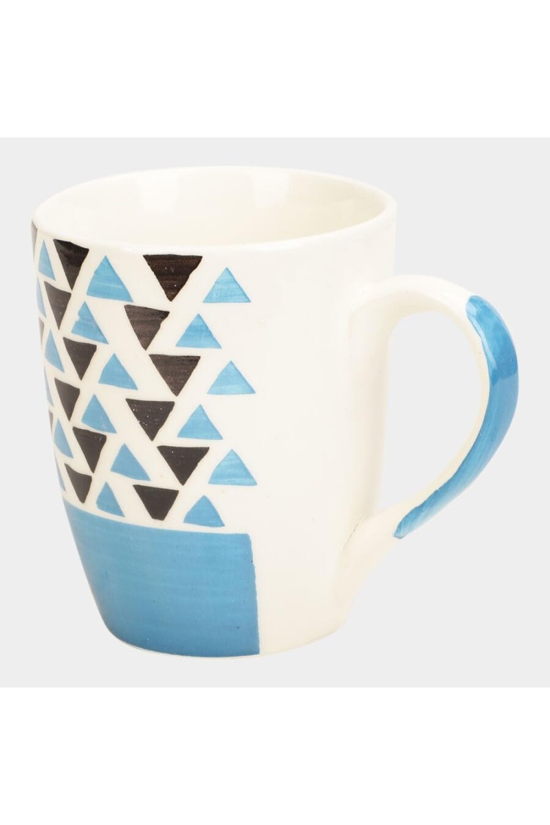 Hitech Sales 300 ml Stoneware Mug Shade May Vary | Microwave Safe Ceramic Cup | Ideal for Daily Use